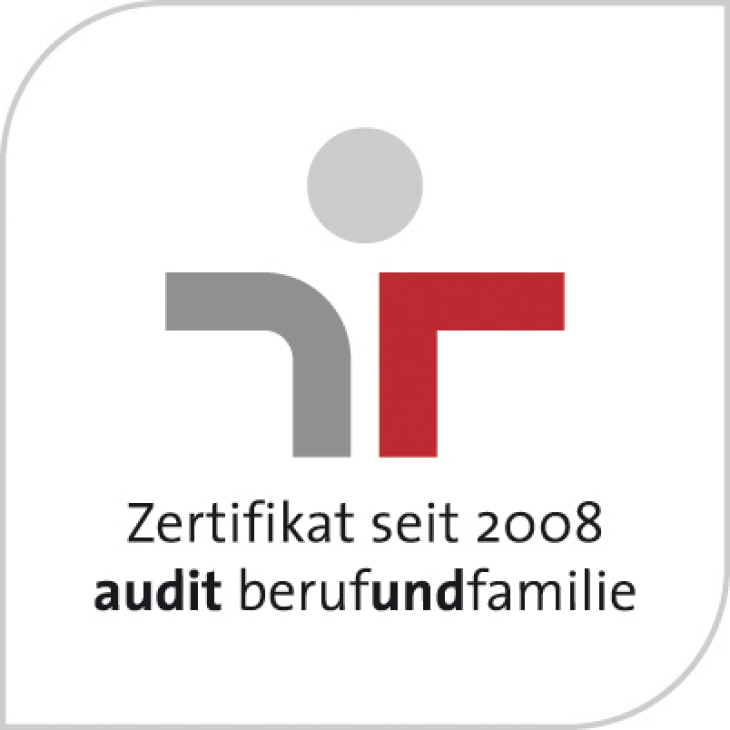 Zertifikat audit berufundfamilie seit 2008