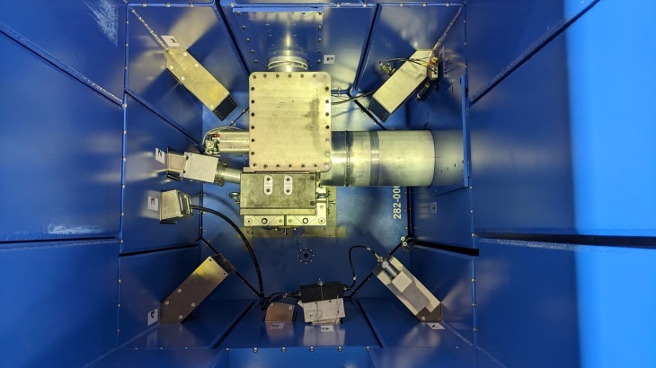 View inside a target station for generating neutrons. Photo: Forschungszentrum Jülich View inside a target station for generating neutrons. Photo: Forschungszentrum Jülich