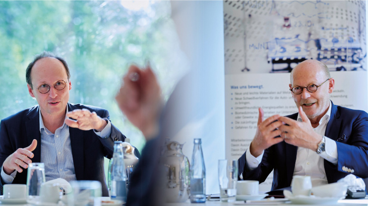 Prof Dr Thomas Klassen and Michael Westhagemann